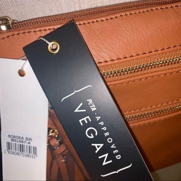 Isabelle Brown Vegan Leather Crossbody Bag - Picture 3 of 5